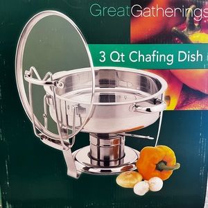 NIB GREAT GATHERINGS 3 QT CHAFING DISH